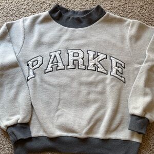 Parke Inside Out Varsity Fleece Mockneck Sz S/M
